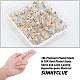 SUNNYCLUE 1 Box 200Pcs 2 Colors Brass Bullet Clutch Earring Backs Ear Nuts with Plastic Pads Replacements Earring Wire Stopper for Fish Hook Earring Studs Ear Nuts Earring Keepers Accessories KK-SC0002-18-3