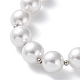 Collar de cuentas graduadas con perlas de plástico NJEW-F317-03P-2