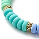 Handmade Polymer Clay Beads Stretch Bracelet for Kid BJEW-JB06871-4