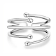 SHEGRACE Adjustable Stylish Sterling Silver Cuff Ring JR99A-2