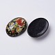 Cabochon in resina con stampa floreale GGLA-K001-18x25mm-07-2
