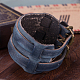 Retro Wide Band Leather Cord Unisex Bracelets BJEW-BB16045-C-9