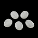 オーバル天然石風アクリルビーズ  ホワイト  19x15x7mm  穴：2mm  約330個/500g OACR-R047-34-1