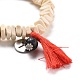 Stretch Charm Bracelets BJEW-JB05522-01-2
