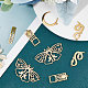 Beebeecraft 10Pcs/Box 5 Style Animal Moon Charms 18K Gold Plated Stainless Steel Butterfly Snake Moon Sun Tarot DIY Dangle Making Kits for Bracelet Necklace Jewelry Making STAS-BBC0001-41-4