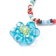Halskette mit Blumenanhänger NJEW-TA00025-02-5