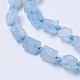 Natürliche Aquamarin Perlen Stränge G-F568-288-3