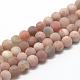 Chapelets de perles de sunstone naturelle naturelles G-R446-4mm-36-1
