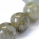 Labradorita natural hebras de perlas reronda X-G-E334-6mm-19-4