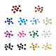 Craftdady 490шт 14 цвета имитация нефрита стеклянные бусины нити GLAA-CD0001-13-2