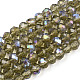 Electroplate Glass Beads Strands EGLA-A034-T3mm-L30-1