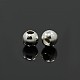 Perles intercalaires rondes 925 en argent sterling H153-4MM-1