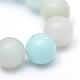 Round Natural Grade A Amazonite Bead Strands G-R345-8mm-16-4