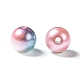 Perles en plastique imitation perles arc-en-abs X-OACR-Q174-8mm-M-2