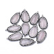 Pendentifs de quartz rose naturel G-S260-04-2