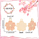 Dicosmétique 100 pièces breloques fleur de sakura en émail breloques de fleur rose breloques de fleur de cerisier dorées breloques de sakura à dos plat pendentifs en alliage d'émail pour la fabrication artisanale de bijoux à bricoler soi-même FIND-DC0002-24-2
