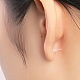 Chgcraft 350 pièces 7 couleurs en plastique minuscule boule boucles d'oreilles avec poussoirs d'oreilles pour les femmes EJEW-CA0001-04-6