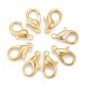 Zinc Alloy Lobster Claw Clasps X-E106-G