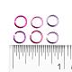 6 colores anillos de salto abierta de alambre de aluminio ALUM-X0001-01C-3