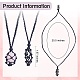 Adjustable Braided Nylon Cord Macrame Pouch Necklace Making AJEW-SW00015-01-2