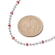 304 Edelstahl-Emaille-Kugelketten-Halskette für Damen NJEW-JN04542-5