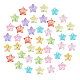 SUNNYCLUE 80pcs 8 Color Star Slime Charms Flat Back Star Resin Sparkly Glitter Resin Charms for DIY Earring Bracelet Necklace Jewelry Making CRES-SC0001-16-1