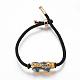 Adjustable Nylon Cord Bracelets BJEW-L639-08-2