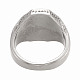 Anillos de dedo de acero de titanio para hombre STAS-H102-AS-7-3