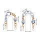 Givenny-eu 2pcs 2 style perles ovales et rondes poignée de sac acrylique FIND-GN0001-16B-3