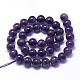 Natural Amethyst Beads Strands G-R446-6mm-21-2
