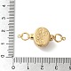 Латунные микро проложить кубического циркония магнитные застежки KK-A227-20G-01-3