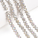 Electroplate Glass Beads Strands EGLA-A034-J8mm-B09-4