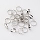 Adjustable Platinum Iron Pad Ring Base Findings X-E145Y-1