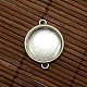 20mm Clear Domed Glass Cabochon Cover for Flat Round DIY Photo Alloy Link Making DIY-X0106-AS-LF-2
