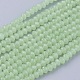 Chapelets de perles en verre imitation jade X-GLAA-G045-A11-1