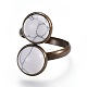 Natural & Synthetic Mixed Stone Cuff Rings RJEW-JR00244-2