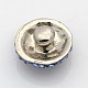 Tête de hibou argent antique boutons zinc bijoux en alliage d'accrochage SNAP-O020-61-NR-2