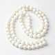 Coquille naturelle brins de perles rondes BSHE-O016-C-03-2