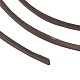 スエード調コード  フェイクレース  模造革でカバー片側  ココナッツブラウン  2.7x1.4mm  約98.42ヤード（90m）/ロール LW-JP0005-22-5