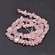 Rose naturelle perles de puce de quartz brins X-G-E271-101-2