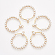 Colgantes de perlas de imitación de plástico abs X-PALLOY-S179-06-1