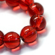 Chapelets de perles rondes en verre transparent peint X-DGLA-Q022-10mm-29-2