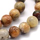 Chapelets de perles en agate fou naturel G-G763-10-10mm-3