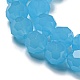 Supports de perles de verre imitation jade EGLA-A035-J8mm-D04-4