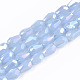 Chapelets de perles en verre électroplaqué EGLA-S194-02A-B03-1