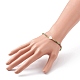 Faceted Rondelle Glass Beads Stretch Bracelets BJEW-JB05793-5