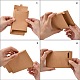 折りたたみクリエイティブクラフト紙箱  ウェディング記念品ボックス  賛成ボックス  紙ギフトボックス  クリアウィンドウ付き  長方形  キャメル  箱：12.5x8.5x1.5センチメートル X-CON-L018-C06-6