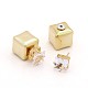 Women's 2015 Hot Selling Resin Double Sided Cube Ear Studs X-EJEW-O008-F01-2