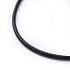 Резиновый шнур для ожерелья с латунной фурнитурой X-NFS160-1-3