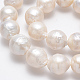 Pepitas perlas barrocas naturales perlas keshi perlas hebras PEAR-Q004-32-3